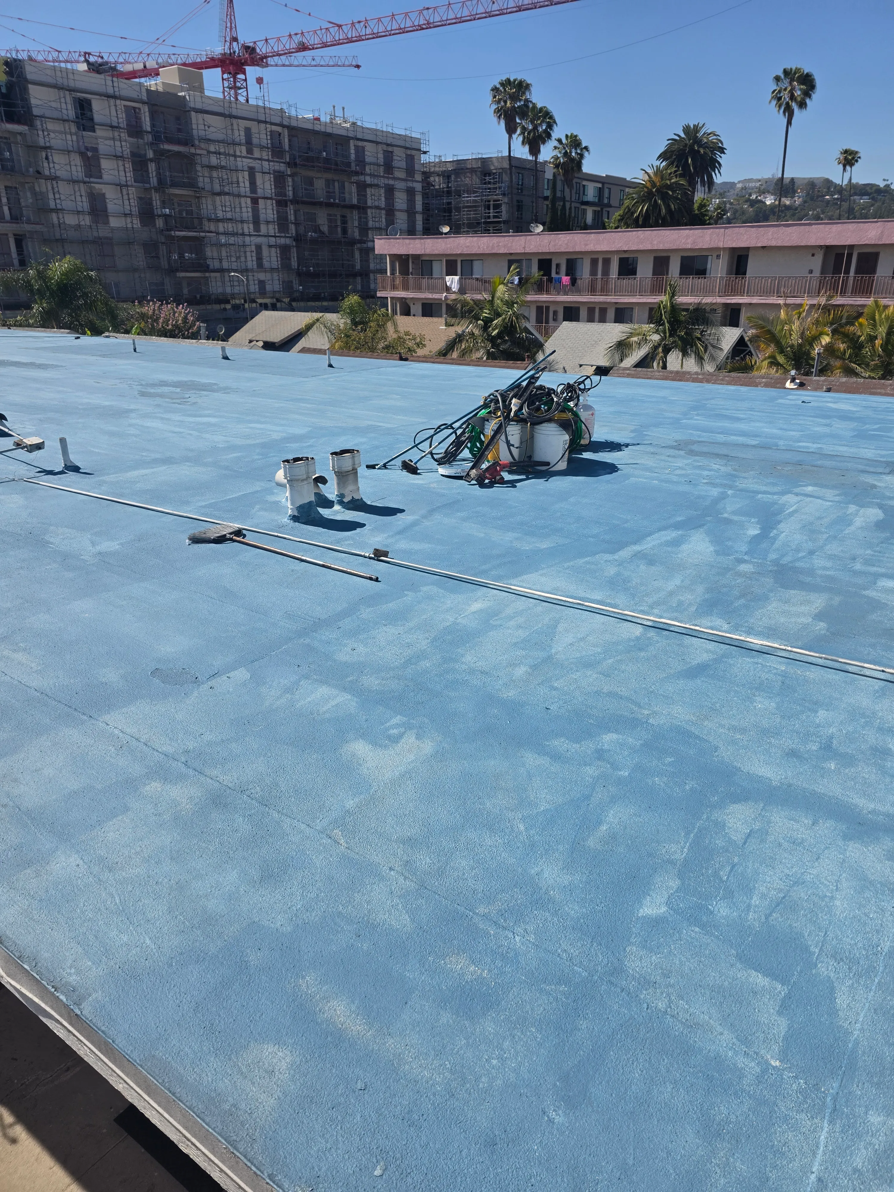 Flat roof waterproofing project