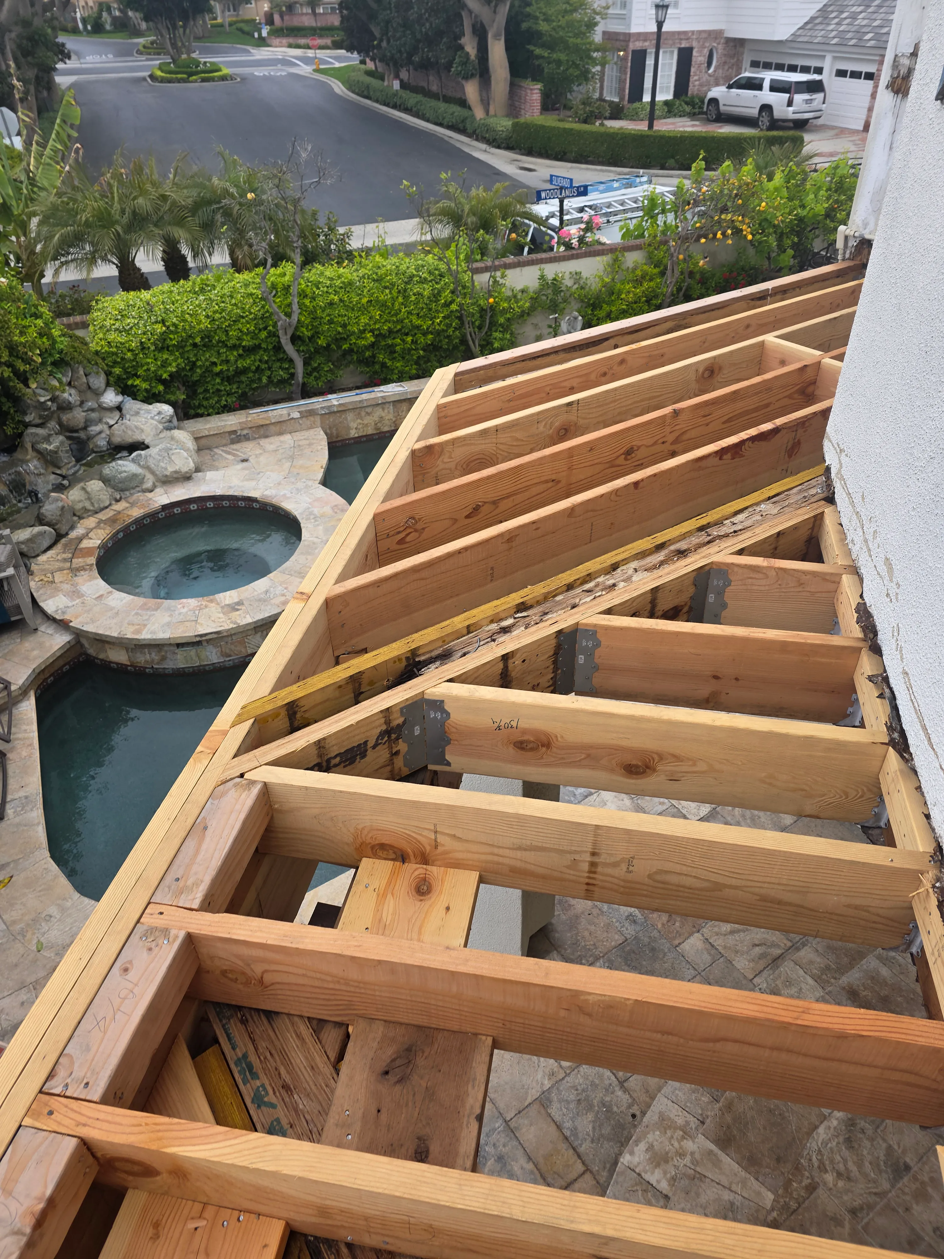 Residential deck waterproofing